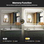 Briivue 48x36 Inch LED Bathroom Mirror - Image 6