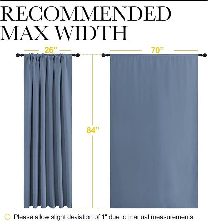 NICETOWN Living Room Curtains, Window Treatment Energy Saving Thermal Insulated - Image 7