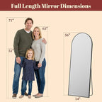 Suidia 56"x14" Arched Full Length Mirror - Image 4