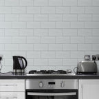 AULIGET 20-Piece Brushed Metal Peel and Stick Backsplash Tile, Laundry Room - Image 2
