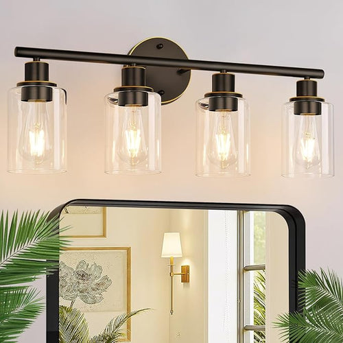 4-Light Bathroom Light Fixtures, Bathroom Wall Lamp by Zarbitta