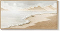 Framed Boho Beach Coastal Wall Art by Cuspin