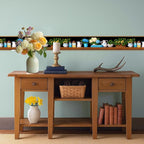 Kitchen Shelf Wallpaper Border 196x4 Inch Removable Wall Border Peel and Stick - Image 6