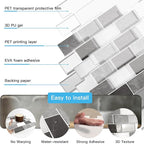 Art3d Peel and Stick Granite Wall Tiles – 12"x12" Thicker Design Backsplash - Image 7