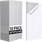 10Pack Large Acoustic Panels, Self-Adhesive Sound Panels Noise Reducing by Lakexus