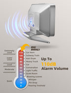 Odokee Digital Alarm Clocks for Bedrooms: Large Bold Number 5 Brightness Dimmer - Image 8