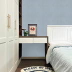 Blue Grasscloth Peel and Stick Wallpaper Texture Contact Paper A Set of 15.7" X - Image 6