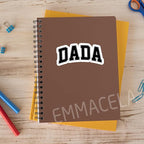 (3PCS) Dada Sticker - Waterproof Vinyl Decals for Laptops, Tumblers, Books, Scrapbooks, Water Bottles, Father's Day Gift for Dad, Papa 3 x 1.4 Inch