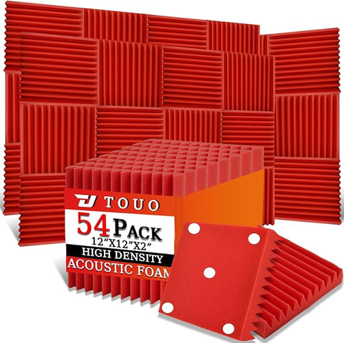 54 Pack Acoustic Panels – Sound Proof Foam Panels by TOUO