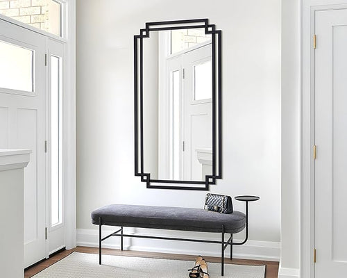 32" x 47" Large Wall Mirror for Living Room Decor, Horizontal/Vertical Hanging - Image 2