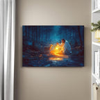 Christian wall art decor for prayer room, Jesus and Lamb canvas Wall decor - Image 2