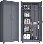 GREATMEET 72.8" H Tall Metal Garage Storage Cabinet by GREATMEET