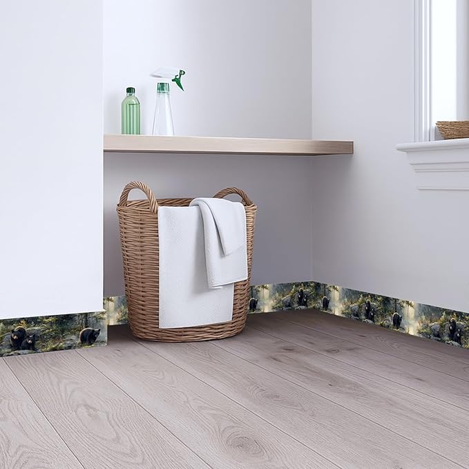 Forest Bear Wallpaper Border 196x4 Inch Peel and Stick Wall Border Self - Image 8