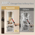 Koonmi LED Full Length Mirror, Lighted Floor Mirrors - Image 2