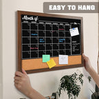 4 THOUGHT Chalkboard Calendar Corkboard Combo - Image 4