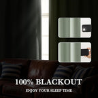 RYB HOME 100% Blackout Basement Curtains 36 inches Long, Heat & UV Blocking - Image 5