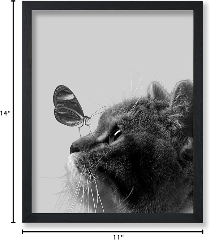Poster Master Butterfly on Cat Print - Image 7