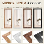 Full Length Mirror 76"x34" Solid Wood Frame Floor Large Mirror - Image 2