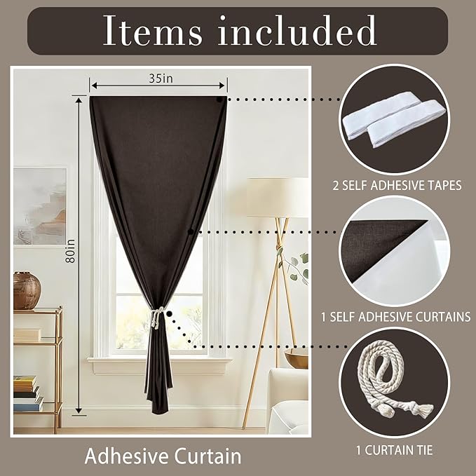 Self-Adhesive Total 100% Blackout Window Treatment - Image 6