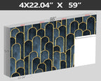 XMPMBM-Gold Geometrical Textured Fabric Wallpaper Abstraction Dark line Living - Image 4
