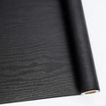 Abyssaly Peel and Stick Wallpaper Black Wood Contact Paper Decorative by Abyssaly