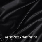 NICETOWN 102 inch Black Velvet Curtains - Image 4