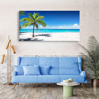 Baisuart-Large Canvas Wall Art Summer Ocean Waves Coconut Trees on Sands Beach - Image 5