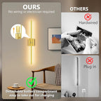 Eneru Battery Operated Wall Sconce Lights - 10000mAh Rechargeable Wireless Wall - Image 5