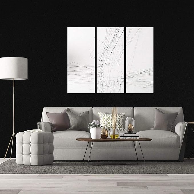 practicalWs 15.7" x393.7" Black Wallpaper Self Adhesive and Removable Peel and - Image 8