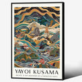 Yayoi Kusama Black Framed Wall Art Vintage Japanese Poster 20X30 in Abstract by Heltrappe