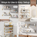 BAYKA Wall Shelves for Bedroom Decor, Floating Wall Shelf for Living Room - Image 4