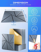 12 Pack Acoustic Panels, Sound Proof Foam Panels - Image 3