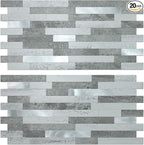 AULIGET 20 Sheets Faux Stone Peel and Stick Backsplash by AULIGET