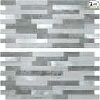 AULIGET 2 Sheets Faux Stone Peel and Stick Backsplash by AULIGET