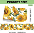 Sunflower Wall Border Wallpaper Border Decal Peel and Stick 19.7 x 4 Inch - Image 2