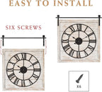 Vintage Barn Door Wall Clock - Image 7