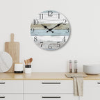 Wall Clock, 12 Inch Wall Clocks Battery Operated Silent Non Ticking, Wooden - Image 5