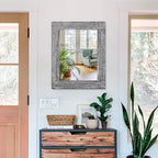 Rustic Wall Mirror Farmhouse, - Image 3