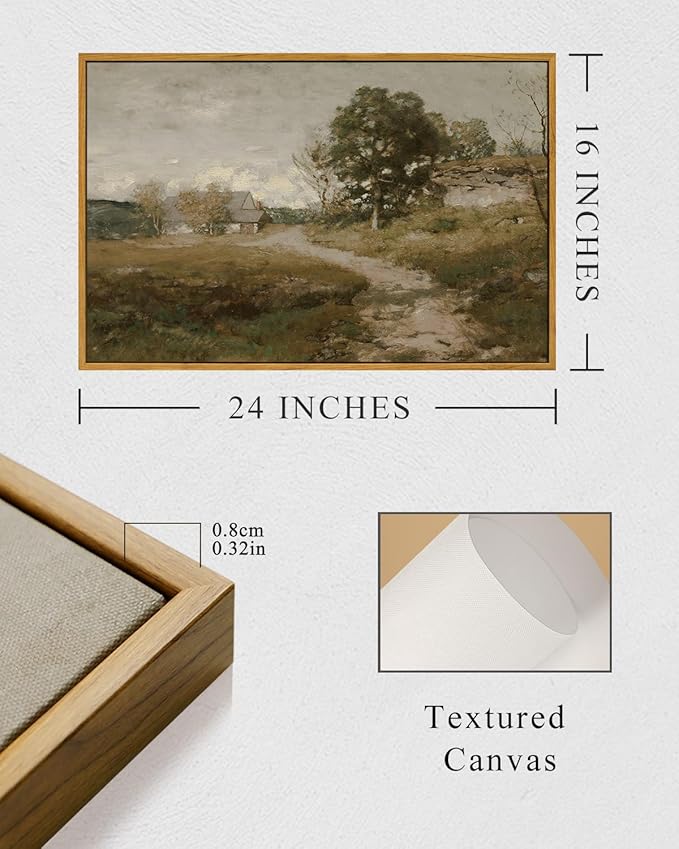 InSimSea Framed Canvas Wall Art Vintage Decor, Room Decor Classical Oil - Image 5