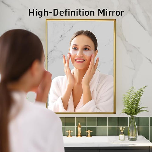 22x30 Inch Gold Bathroom Mirrors - Image 2