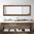 AAZZKANG Hanging Mirror Full Length Vintage Large Mirrors Wooden Framed 58"x20" - Image 5