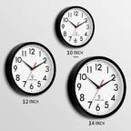DAXSMY Atomic Wall Clock Analog 10 Inch Battery Operated Modern Decorative - Image 2