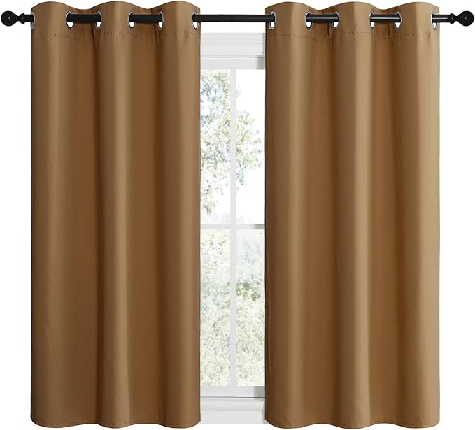 NICETOWN Sleek Blackout Curtains 50 inches Length - Image 2