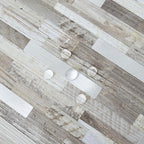 AULIGET 20 Sheets Peel and Stick Backsplash, Coffee & Brown Wood Look PVC Mixed - Image 3