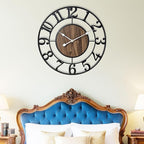 Large Metal Wall Clock, 32 Inch Retro Decorative Silent, Non Ticking, Battery - Image 7