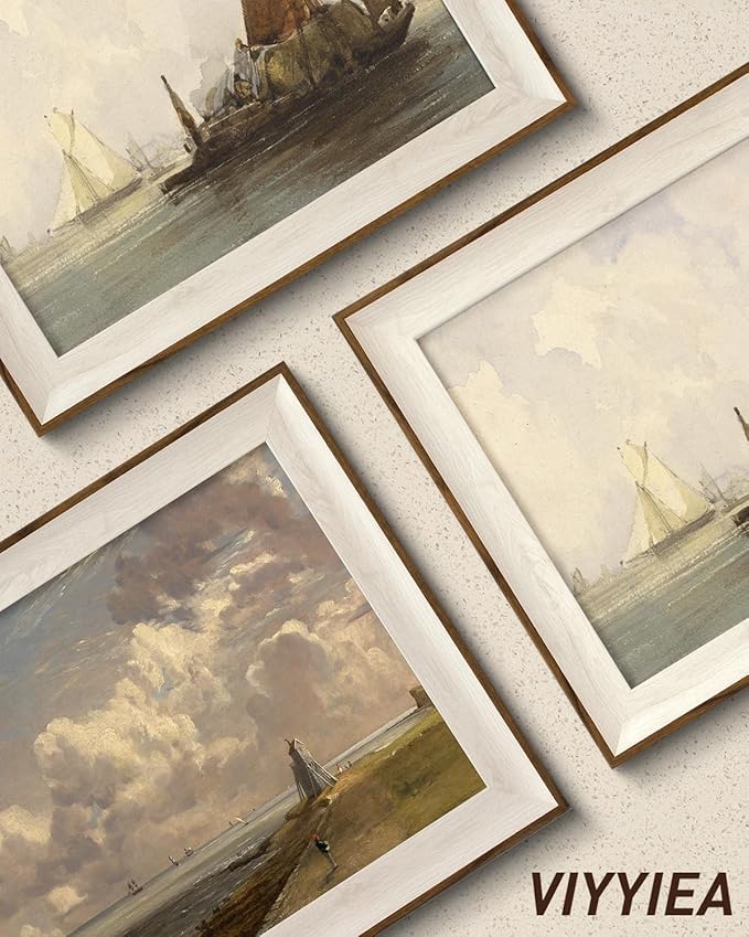 VIYYIEA Framed Wall Art for Living Room, Cranes Canvas Prints, Vintage Home - Image 6