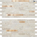 AULIGET 20 Sheets Faux Stone Peel and Stick Backsplash by AULIGET