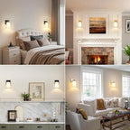 VerRon Set of 2 Wall Sconces for Bathroom, Modern Vanity Light Fixtures - Image 8