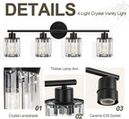 Crystal Bathroom Light Fixtures, Bathroom Lighting Fixtures Over Mirror - Image 4
