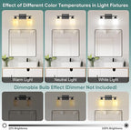 Ascher Bathroom Light Fixtures, 2-Light Vanity Light Over Mirror, Matte Black - Image 7